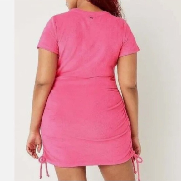 Pink Ruched Mini Dress - Picture 2 of 4